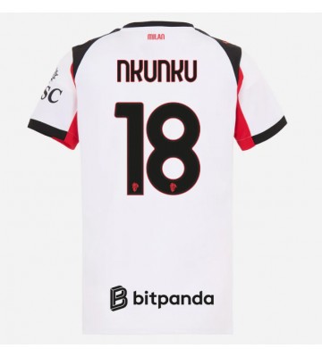 AC Milan Christopher Nkunku #18 Udebanetrøje Dame 2025-26 Kortærmet